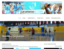 Tablet Screenshot of clubdeportivoelejido.com